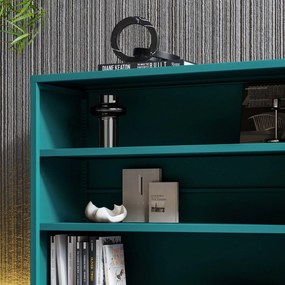 Alacsony polcos szekrény LUCA , 1000 x 900 x 350 mm, Modern: tengerszínű