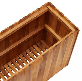 tömör akácfa kerti magaságyás 100 x 30 x 50 cm