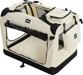 Leopet® Szállító box kutyáknak XXXL 102 x 69 x 69 cm bézs