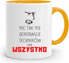 Technikus Bögre Sárga Ajándék fényképes nyomtatással