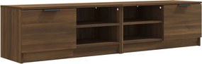vidaXL 2 db barna tölgy színű szerelt fa TV-szekrény 80x35x36,5 cm
