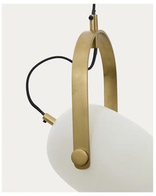 Fehér függőlámpa üveg búrával ø 14 cm Reisy – Kave Home