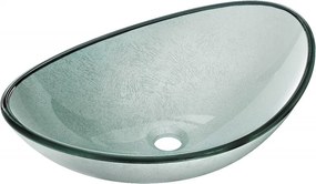 Mexen Sonia 54 x 37 cm-es, ezüst színű üveg mosdótál - 24145411