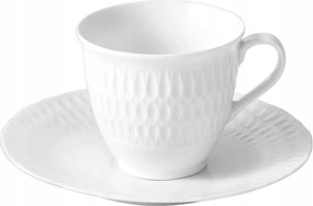 Kávéscsésze csészealjjal Sofia fehér Ćmielów