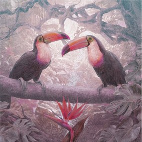 Flizelina fotótapéta Nappaliba és Hálószobába Egzotikus pár 250x250