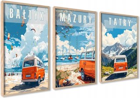 Poszterek Tátra Héliumos Nyaraló Lakókocsi Hálószoba Nappali 60x80cm