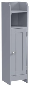 Keskeny fürdőszobai álló tárolószekrény 20x18x80cm, szürke