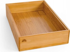 Bambusz tálcás rendszerező 22,9×15,2×5,0 cm-es fiókhoz és munkalaphoz (2-csomag)