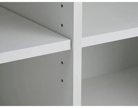 Fehér komód tolóajtóval 180x76x45 cm Nola – Unique Furniture