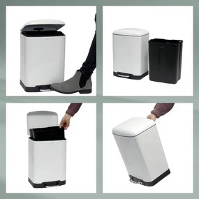 Kela DAVINO pedálos kuka, fehér 12 L