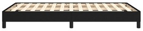 ágykeret matrac nélkül fekete 120x190 cm szövet