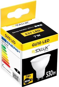 Semleges fehér LED izzó GU10, 7 W – Sollux