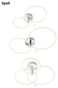 Redo 01-2224 - LED Dimmelhető felületre szerelhető csillár SPELL LED/43W/230V 3000K króm
