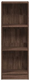 barna tölgy színű szerelt fa könyvszekrény 40 x 24 x 109 cm