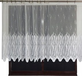 Mg Függöny 623/421 Fehér 300X180cm Kész G Szalaggal