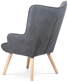 Fülkés fotel lábtartóval GREY2, szürke