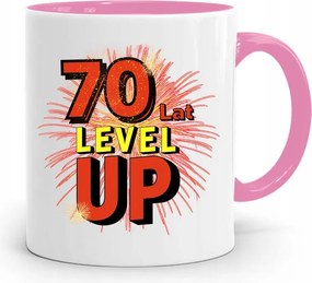 Rózsaszín Bögre Tökéletes Születésnapi Ajándék 70 70-as évek fotónyomtatással