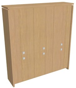 Verno magas szekrény 188 x 46 x 210 cm, világos tölgy