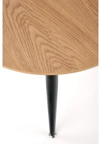 2 darabos ZENYA dohányzóasztal szett, tölgy/fekete