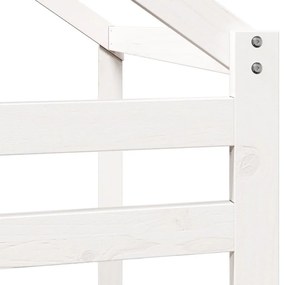 fehér tömör fenyőfa gyerekágytető 198 x 97 x 113 cm