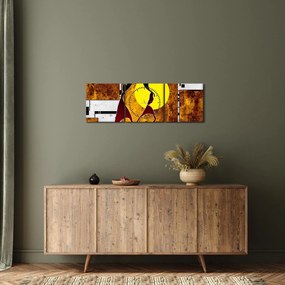 Egy őskori festmény képe (órával) (90x30 cm)