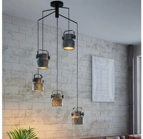 Eglo 39856 - Csillár HILCOTT 5xE27/40W/230V