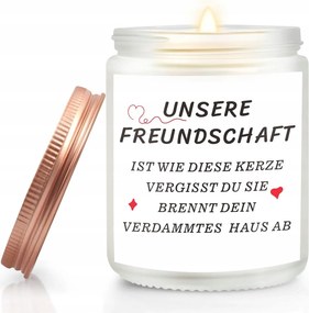 Levendula Illatgyertya Természetes Viaszból, Ajándék Barátnak