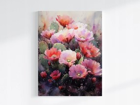 Vászonkép Canvas Természet Növényzet Kaktusz Fügekaktusz Virágok 75x100