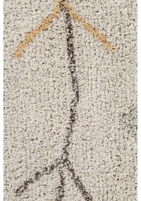 Bézs mosható kézi szövésű pamut szőnyeg 140x200 cm Kaarol Earth – Lorena Canals