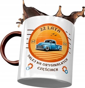 Bordó Bögre Születésnapra 22 22. 22. Ajándék Nyomtatott Fotóval