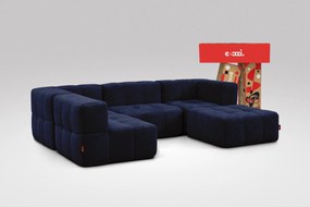 5 Teiliges Modulares Sofa – Blau