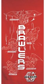 Bakugan Red Strike fürdőlepedő, strand törölköző 70x140cm