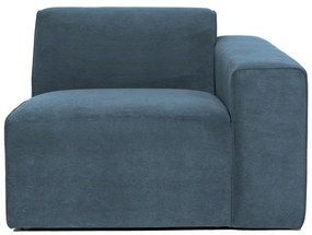 Kék kordbársony kanapé modul (jobb oldali) Sting – Scandic