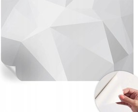 Modern öntapadós fali fotótapéta Szürke háromszögek 416x254 cm