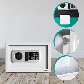 Deuba SAFETY elektromos bútorszéf, 31 x 20 x 20cm, ezüst