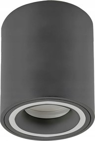 Falra szerelhető mennyezeti lámpatest GU10 max 25W szürke IP20 konyhába nappaliba