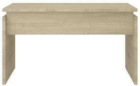 Sonoma tölgy színű szerelt fa dohányzóasztal 68 x 50 x 38 cm