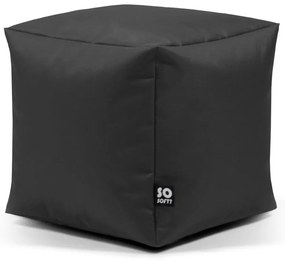 Sötétkék gyerek babzsákfotel Cube M – So Soft?