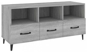 szürke sonoma színű szerelt fa TV-szekrény 102 x 35 x 50 cm
