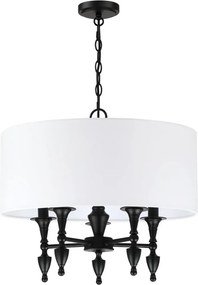 Cosmolight AUSTIN P05203BK-WH Csillár 5x40W/E14 IP20