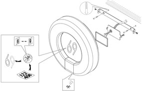 Eglo 98145 - MARCHESA-C LED házszám, állítható fényerő, 15W, IP44