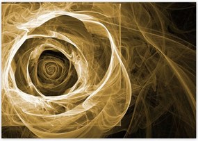 Poszterek 100x70 Szépia fraktál rózsa