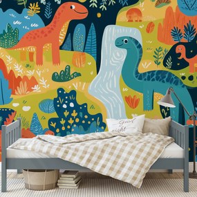 Fotótapéta - Vidám dinoszauruszok (147x102 cm)