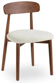 Krzesło ALVIN Orzech/Beż