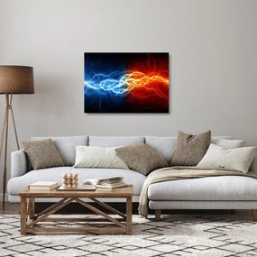 Az elektromos feszültség képe (üvegen) (70x50 cm)