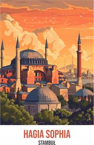 Poszter 59,4x84,1cm Hagia Sophia