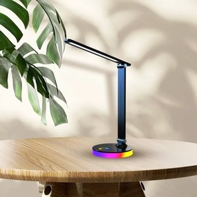 LED RGBW Asztali lámpa BRUNO LED/5W/5V 3000/4500/6000K fekete
