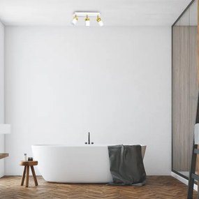 JOKER spotlámpa 3xGU10/25W/230V fehér/arany