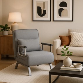 Dönthető fotel szürke, BART