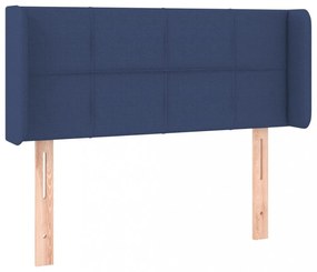 kék szövet fejtámla 83x16x78/88 cm